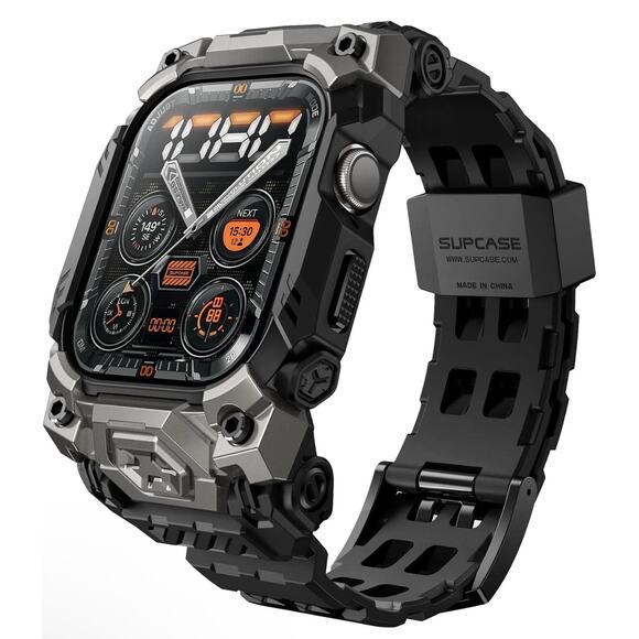 For Apple Watch 10(46mm) SUPCASE Rugged Adjustable Sport Strap Smart Watch Case - Picture 6 of 14